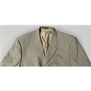 Men’s Alfani Blazer Sport Coat – Gray Pinstripe – Size 44 Short – Business